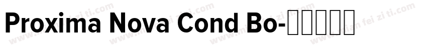 Proxima Nova Cond Bo字体转换